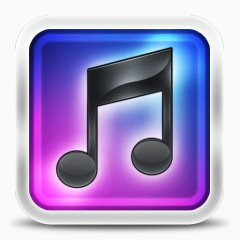 紫色的蓝色的圆形的iTunes-10-replacement-icons