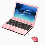 粉红色的电脑笔记本索尼pink-life-icons