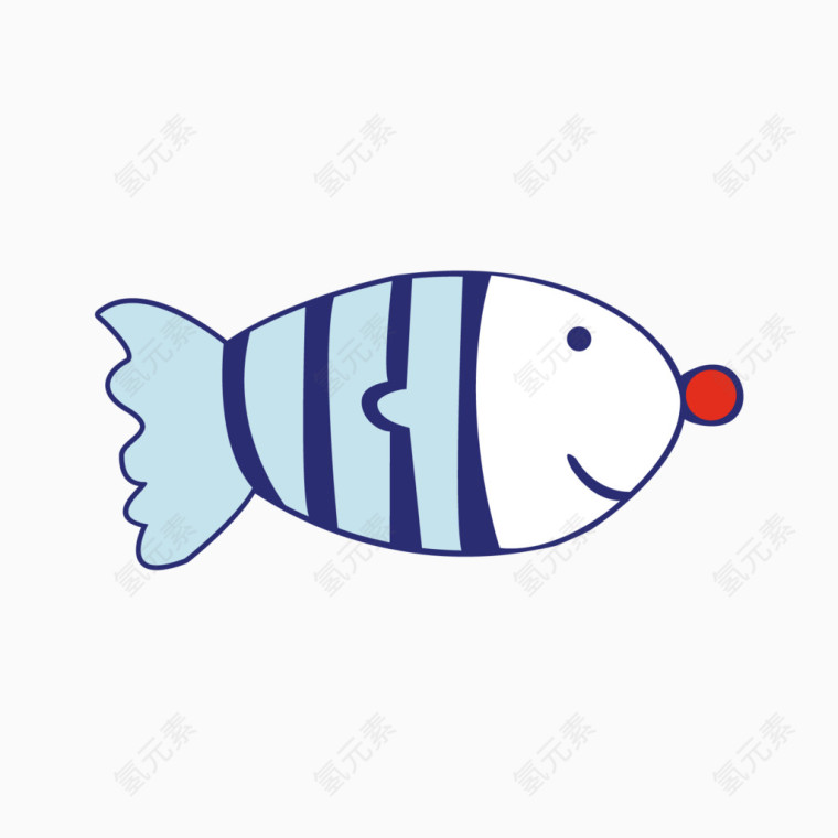 鱼 印花矢量图
