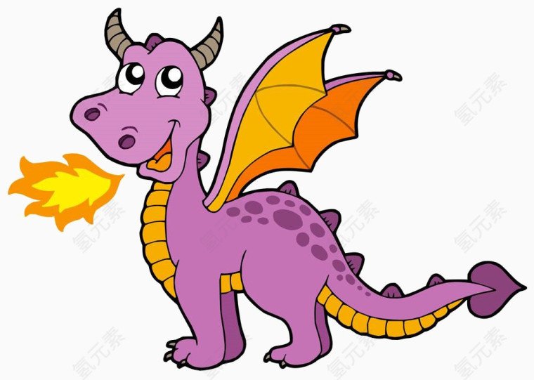 紫色喷火恐龙