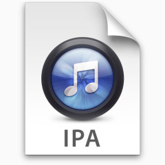 IPA蓝色iTunes的文件类型的图标