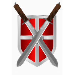 手绘仿真中世纪武器与盾牌