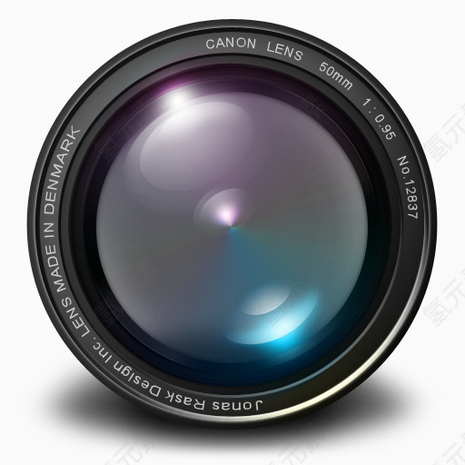 孔径50毫米紫色的图标aperture-icons