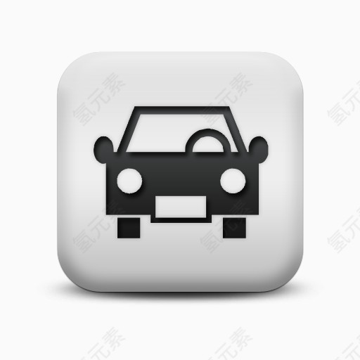 不光滑的白色的广场图标运输旅行运输车Transport-travel-icons