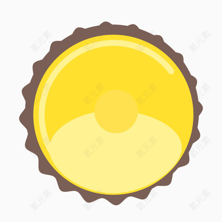 淡黄色圆形