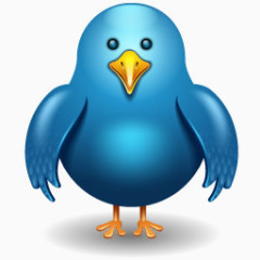 Twitter bird front Icon