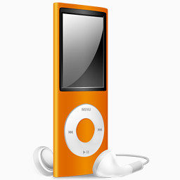 iPod纳米橙色关闭iPod Nano的色