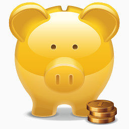 储蓄猪钱或应用图标