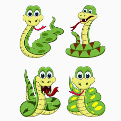 可爱卡通蛇