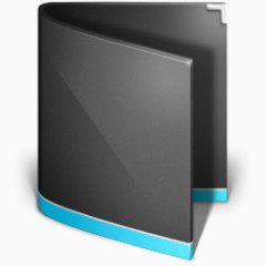 文件夹通用的黑色的Antares-icons