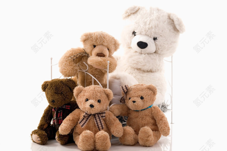 玩具熊 床 家庭