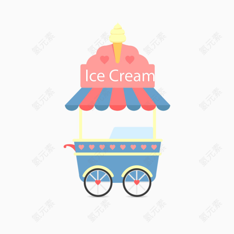 卡通冰淇淋车