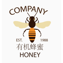 蜜蜂蜂蜜花边标签