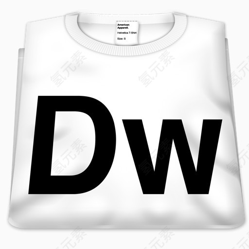 DW透视衬衫helvetica-t-shirts-cs5-icons