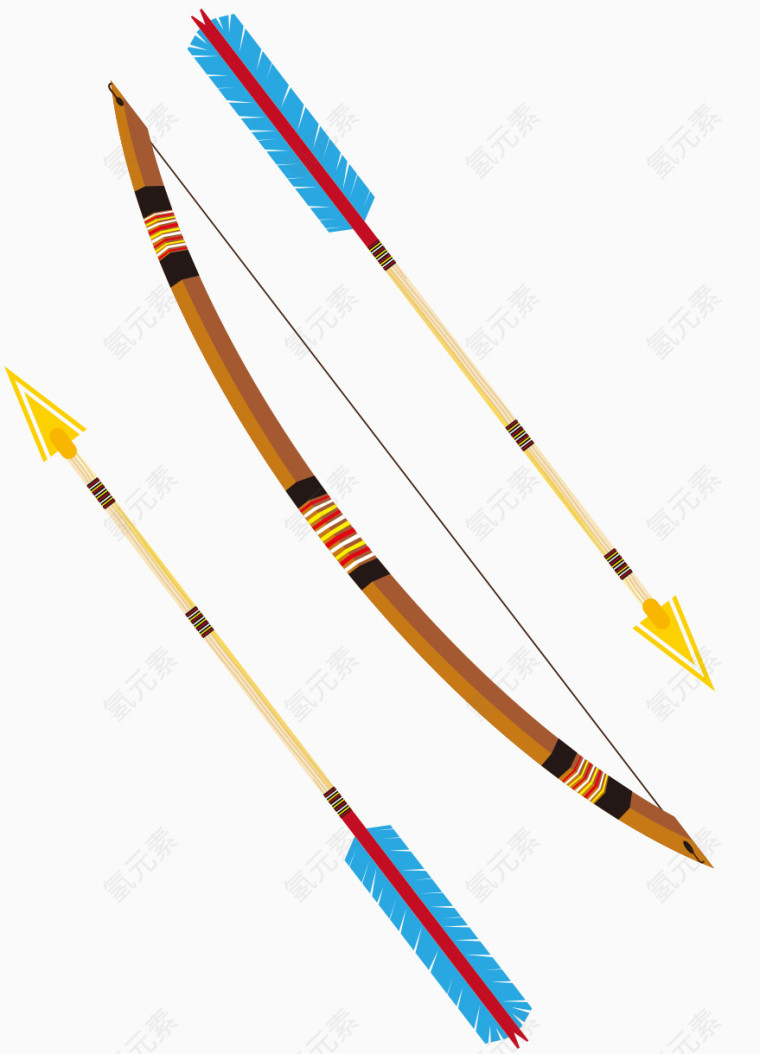 印第安人弓箭箭矢