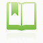 书打开书签超级单声道绿色图标