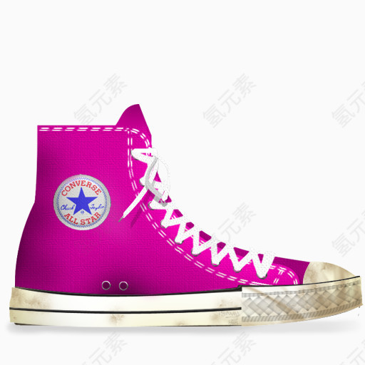 匡威粉红色的脏鞋Converse-icons