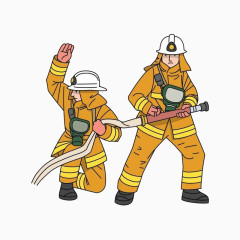 卡通消防员人物素材