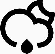 云雨月亮Climacons-Weather-SVG-icons
