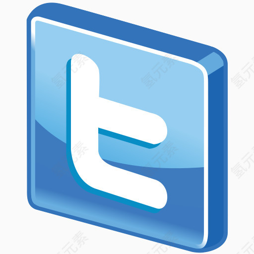 鸟博客连接连接信使微博在线短短信社会鸣叫鸣叫笨蛋推特三维光滑的蓝色-自由