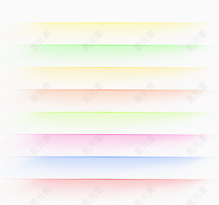 多种彩色线条边框