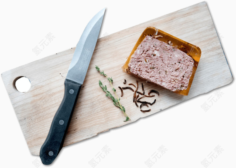 厨房刀和肉