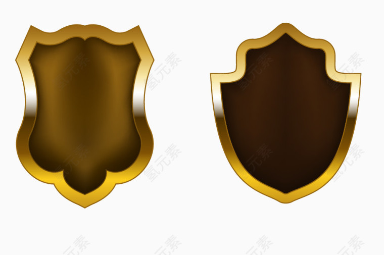 金属盾牌造型勋章