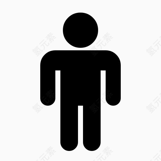 男厕所标志图标