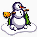 Snow Man Icon