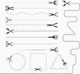 间隔符剪子造型