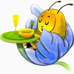 吃饭的小蜜蜂