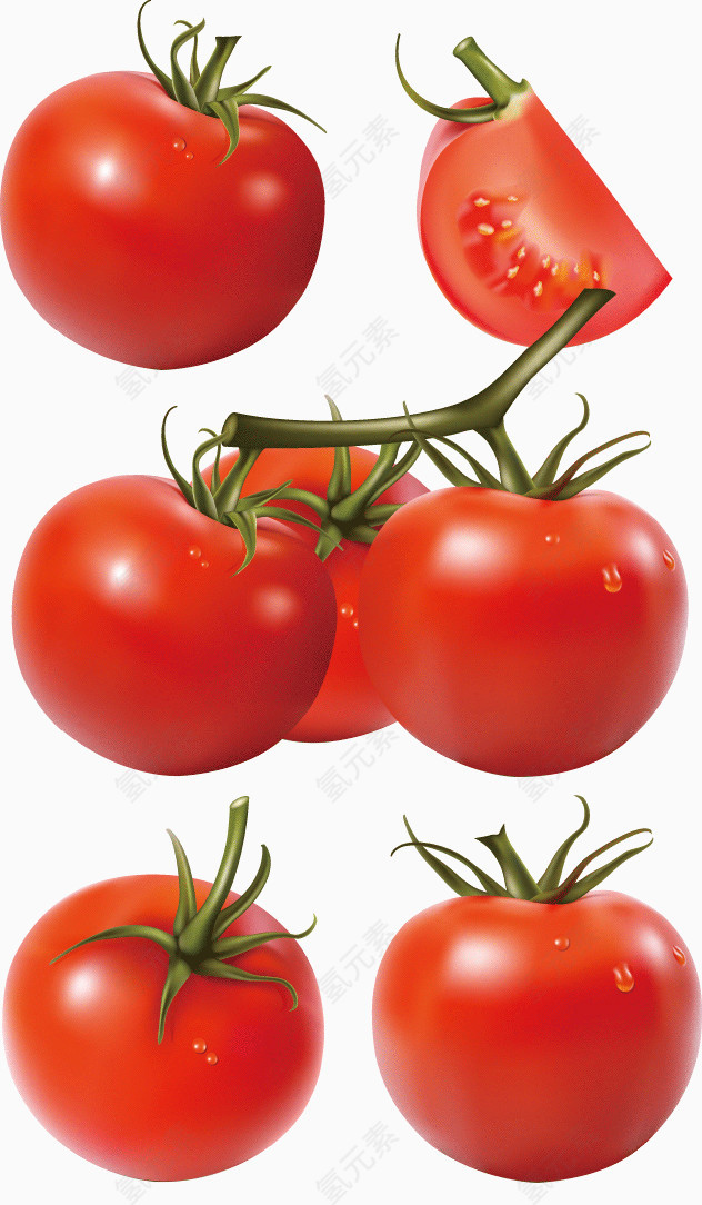 新鲜的番茄西红柿