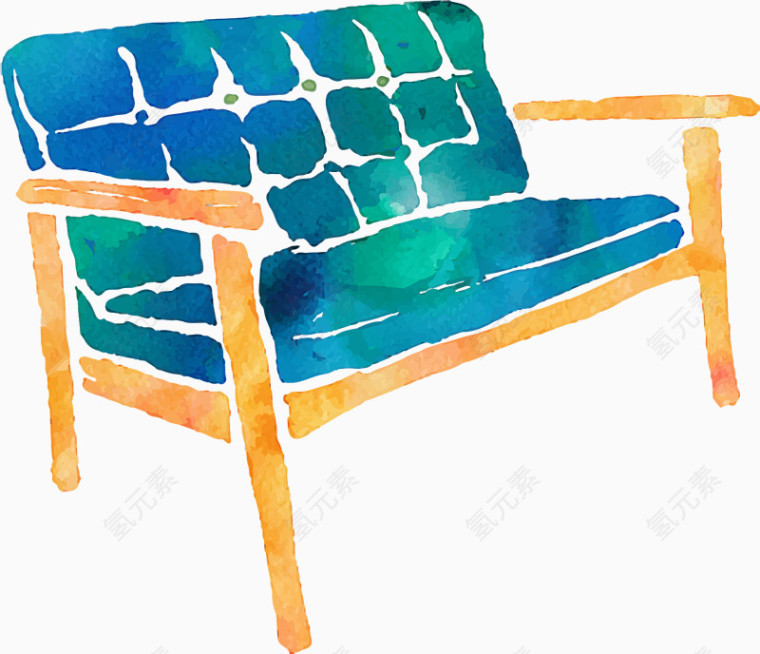 手绘沙发凳子椅子