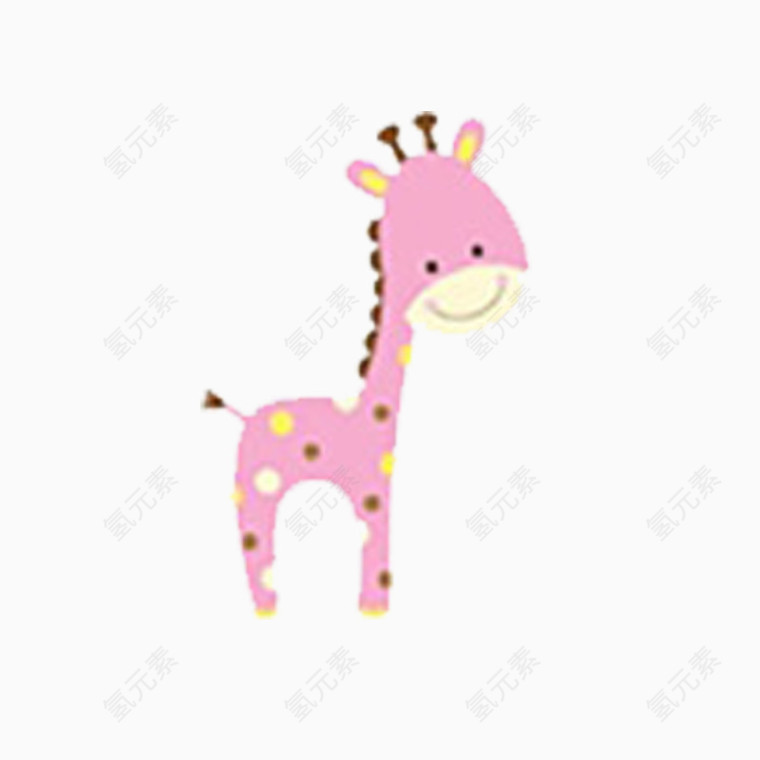 粉红色的长颈鹿
