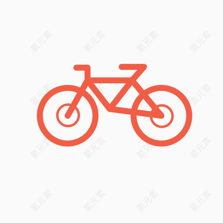 桔色自行车