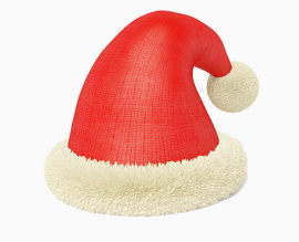 毛茸茸的圣诞帽