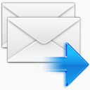 邮件回复信封消息电子邮件信水晶般的行动