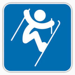 自由泳滑雪天线奥运会索契- 2014图标
