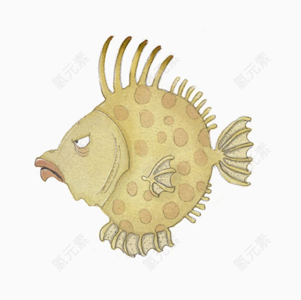 卡通海底小丑鱼