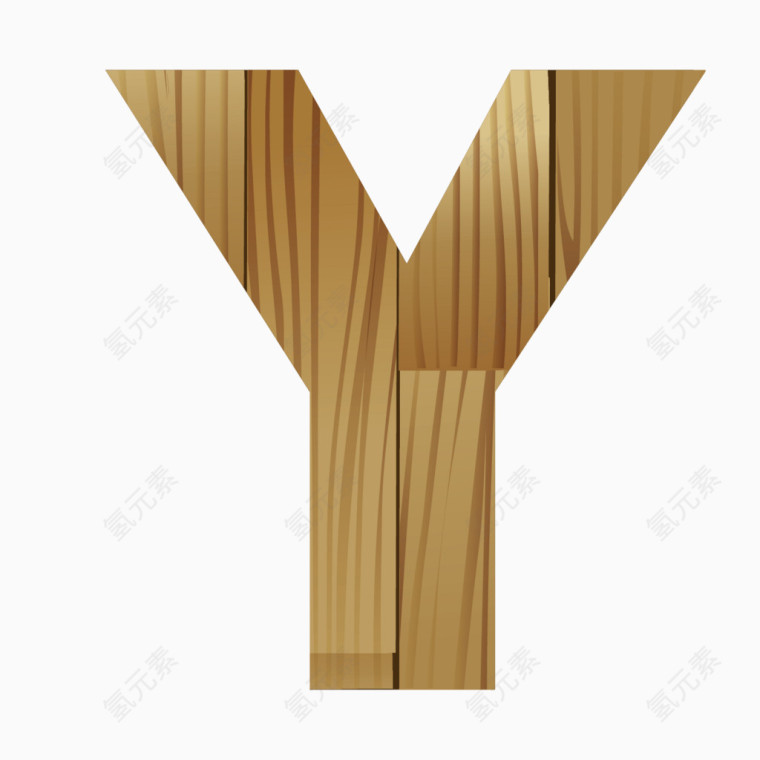 木纹英文字母Y