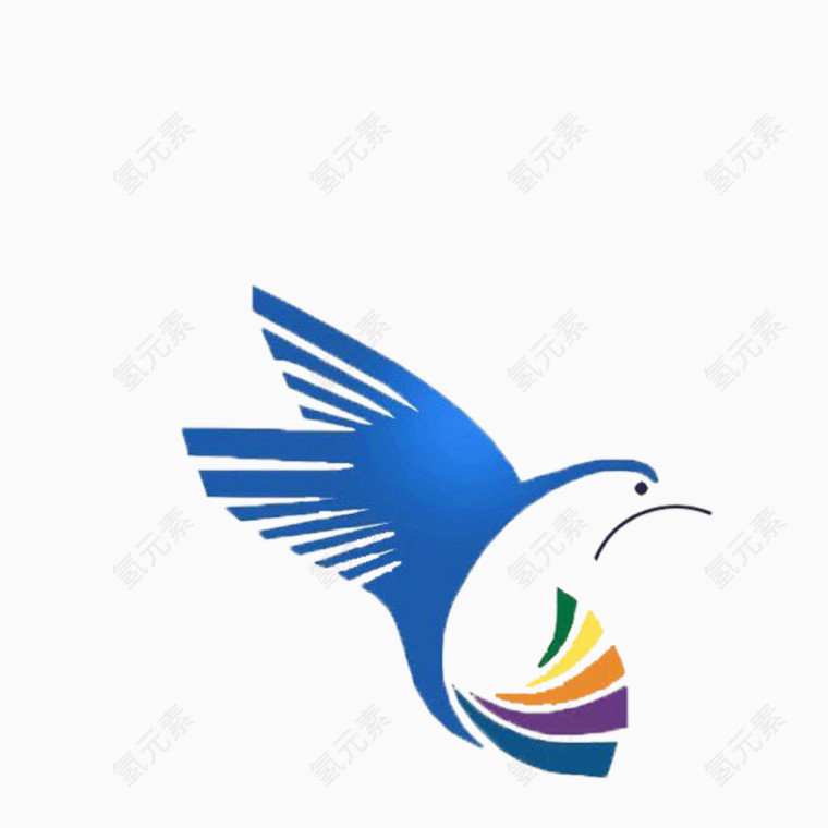 蓝色青鸟logo标志
