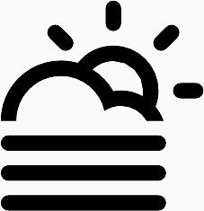 云雾太阳Climacons-Weather-SVG-icons