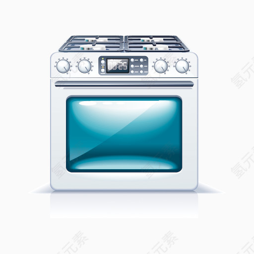 气体范围Kitchen-appliances-icons