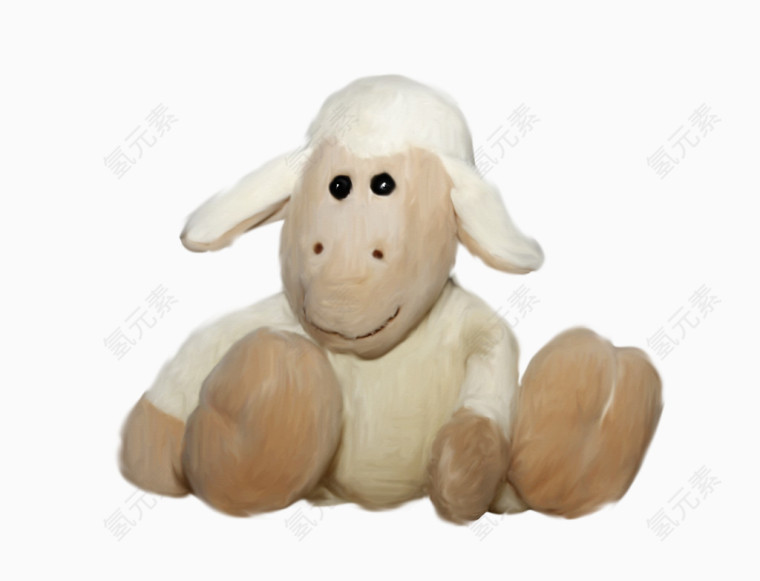毛绒玩具小羊