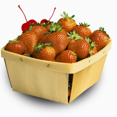 一盆草莓素材