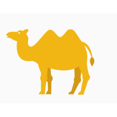 骆驼手绘素材