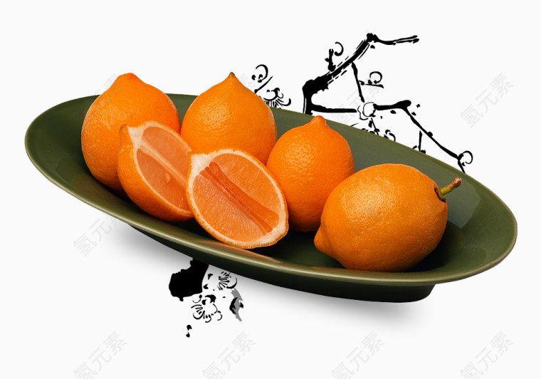 一盘红橙甜橙