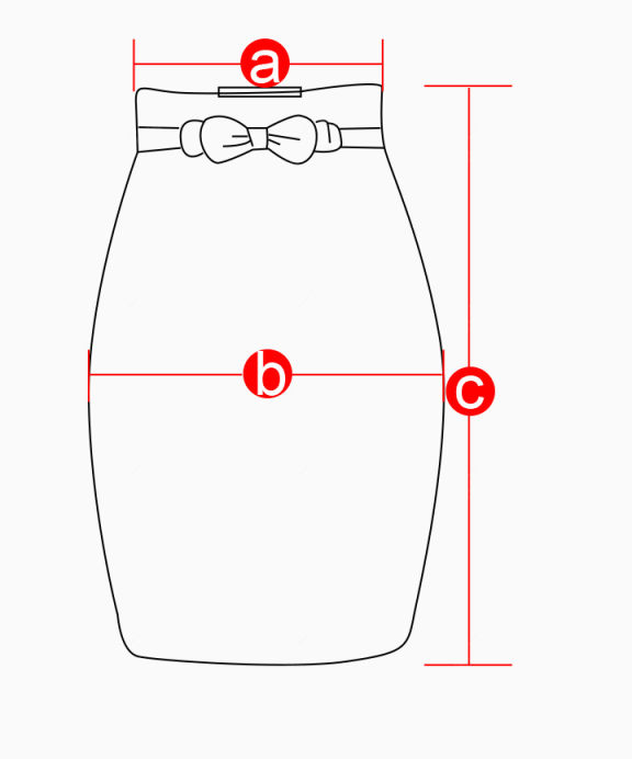 裙子服装线稿衣服测量简笔画线条下载