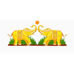 泰国手绘大象