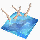 游泳同步summer-olympico-icons